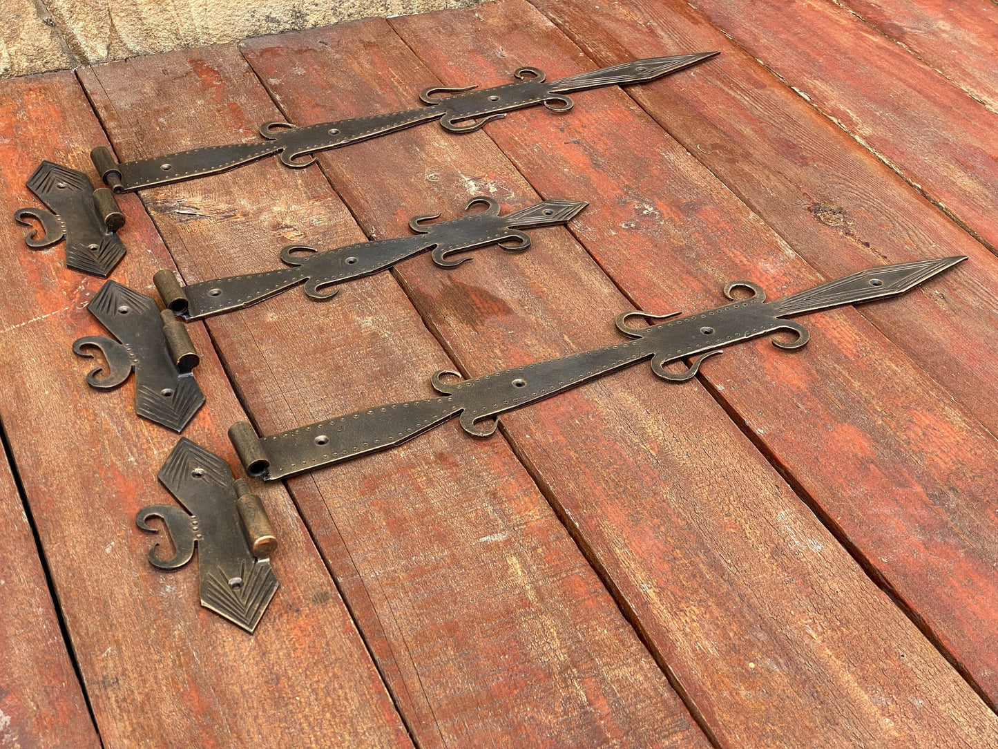 Hinges, medieval hinges, vintage hinge, rustic hinges, barn hinges, gate hinges, strap hinges, door handle, birthday, anniversary, Christmas