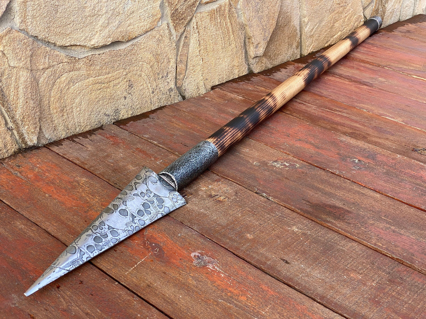 Spear, viking spear, skull, Halloween, medieval, birthday, castle, Middle Ages, Christmas,mens gift,steel gift,anniversary,personalized gift