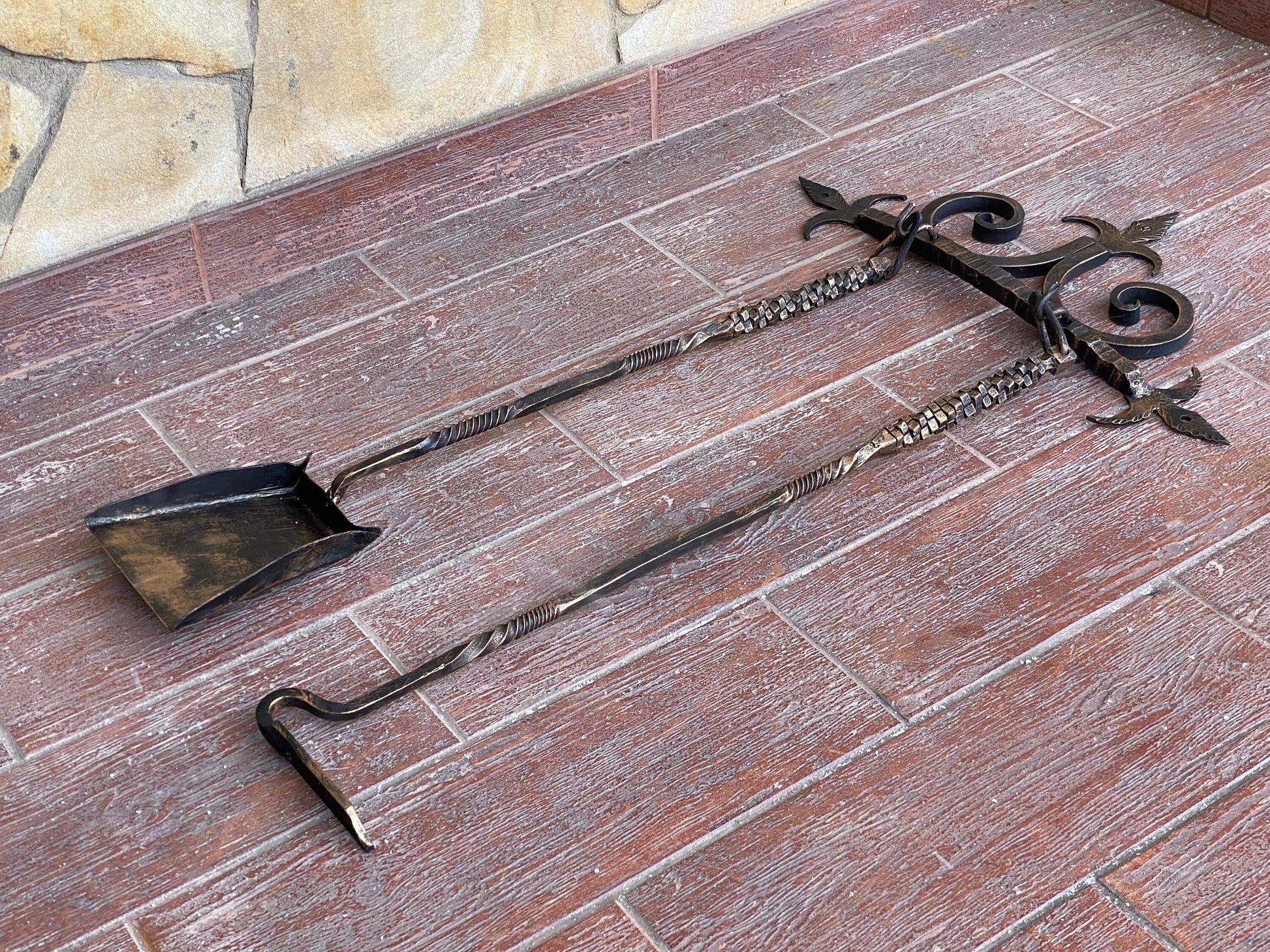 Fireplace tools, fireplace, fire poker, steel gift, birthday, anniversary, Christmas, mens gift, BBQ, fire pit, Fathers Day, grilling gift