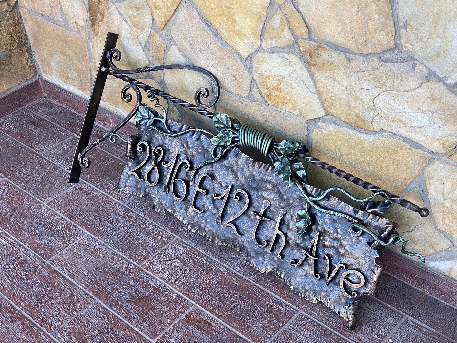 Plaque, sign, personalized plaque, house number plaque, house number sign,mailbox,Christmas,birthday,iron gift,6th anniversary,street plaque