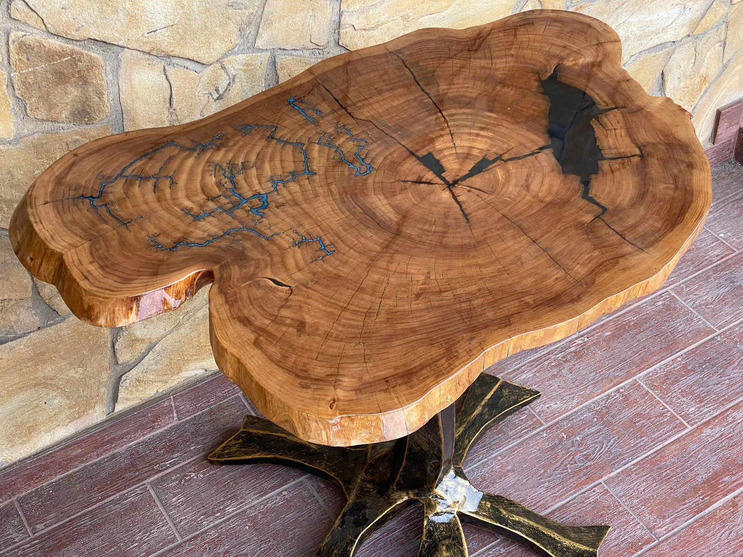 Epoxy resin table, slab table, live edge table, Christmas, resin, epoxy, burl table, natural edge, coffee table, birthday, wood slab table