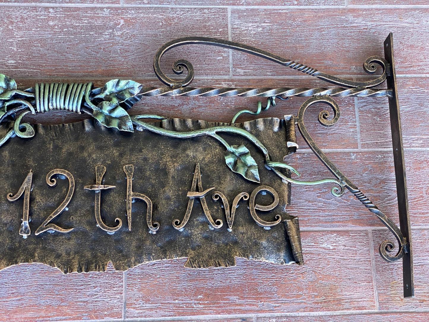 Plaque, sign, personalized plaque, house number plaque, house number sign,mailbox,Christmas,birthday,iron gift,6th anniversary,street plaque