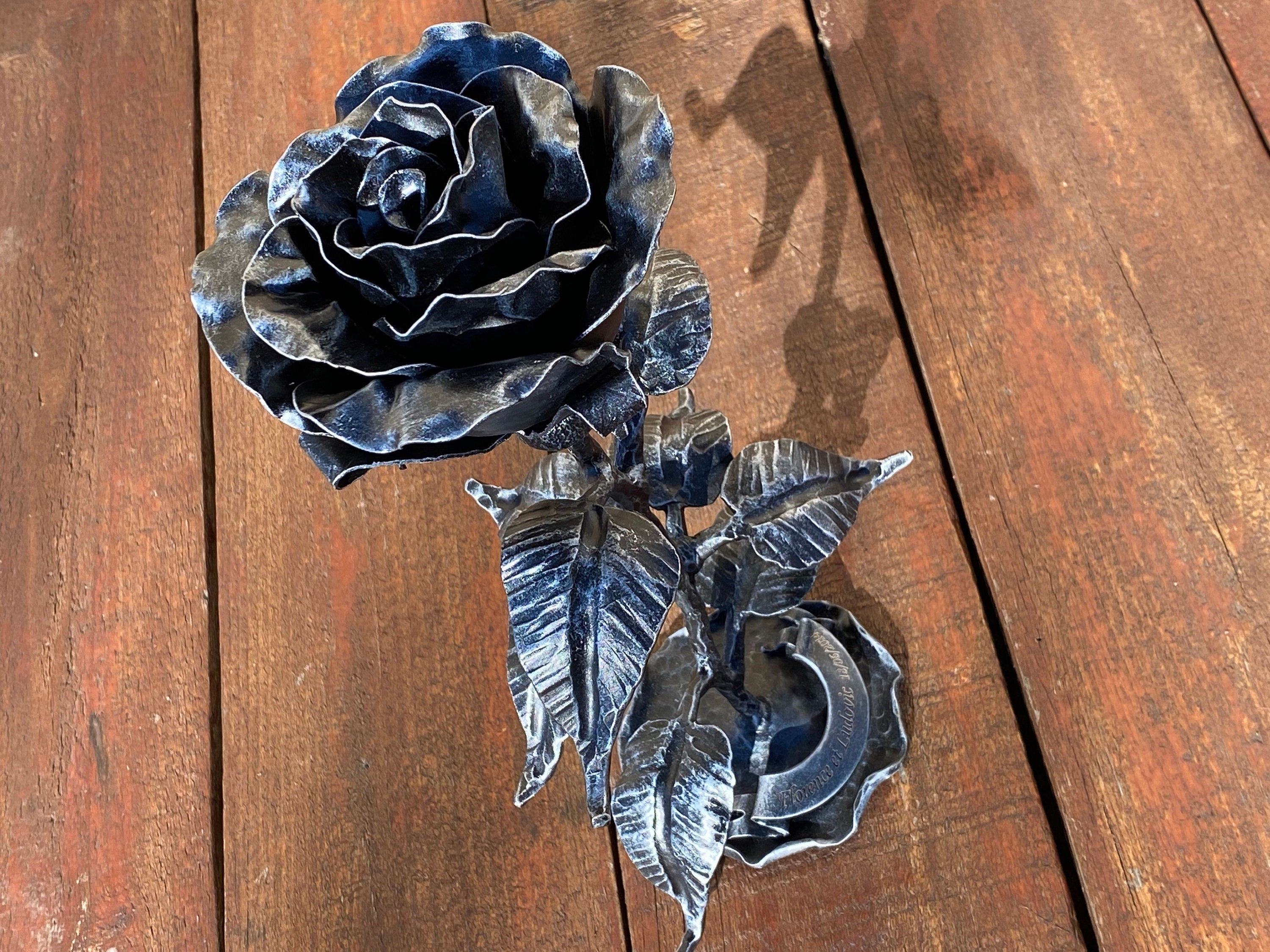 Metal Rose, 11th Anniversary, high quality Steel Anniversary, Steel Flower, 6th Anniversary,