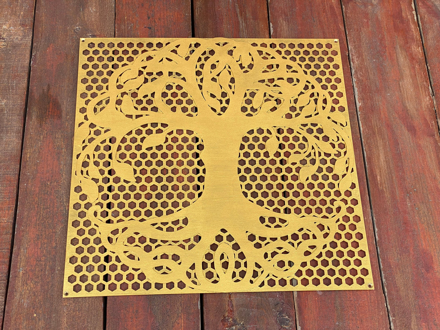 Vent cover, tree of life, grate, grid, cabinet door panel,air return grille,wall divider, anniversary,Celtic,medieval,air return grate cover