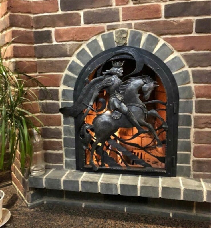 Fireplace decor, oven, groomsmen, groom, mens gift, medieval, military, horse, Christmas, new house,anniversary,fireplace,wedding,bridesmaid