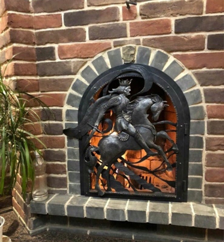Fireplace decor, oven, groomsmen, groom, mens gift, medieval, military, horse, Christmas, new house,anniversary,fireplace,wedding,bridesmaid