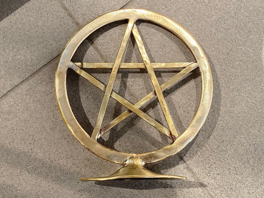 Bronze pentacle, bronze gift, 8th anniversary, bronze gift idea, bronze jewelry, Bronze Age, 19th anniversary, bronze anniversary, pentacle