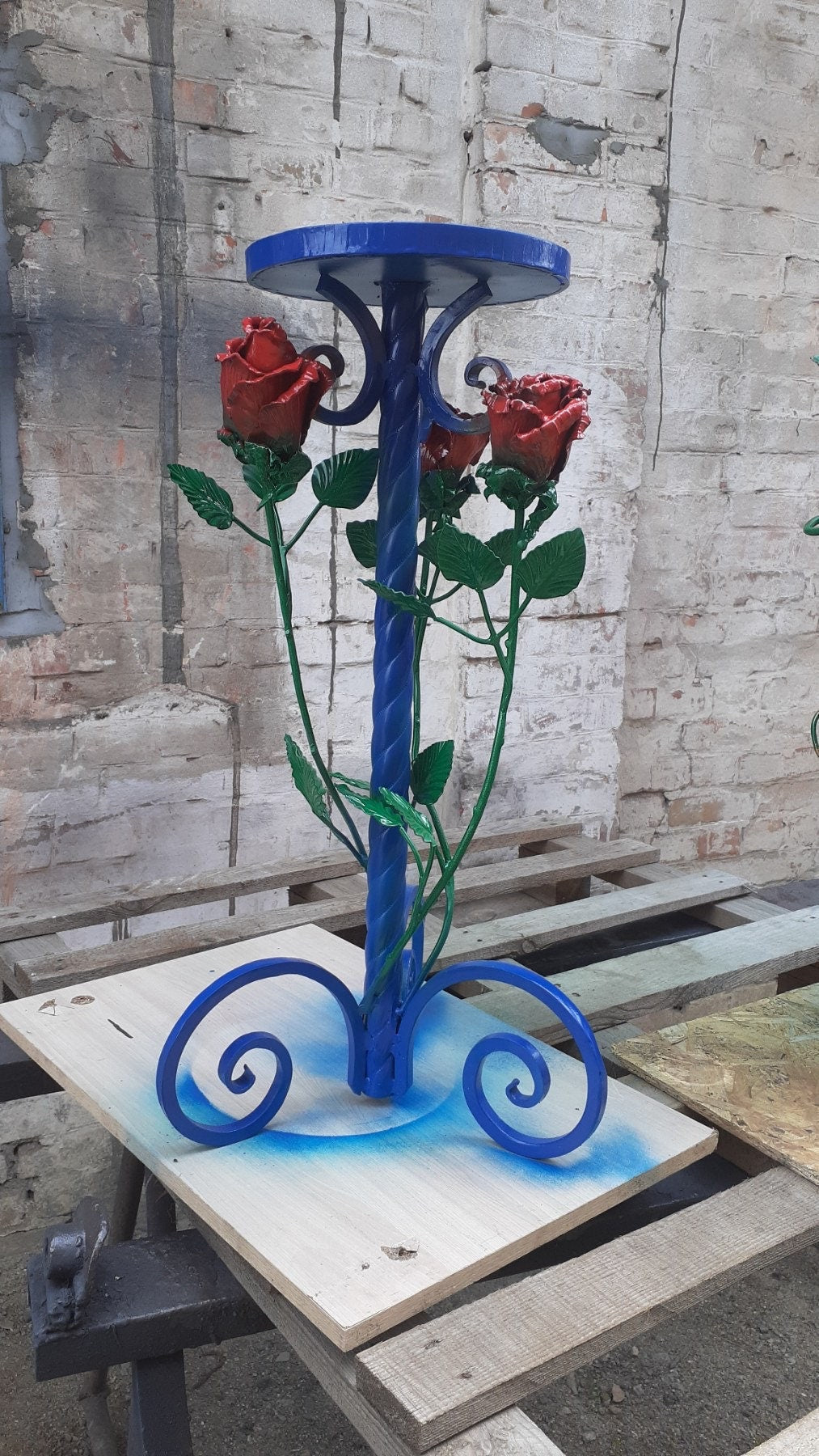 Stand, plant stand, holder, cake stand, tray, plant holder, shelf, display stand, book stand,rose,iron gift,iron anniversary,6th anniversary