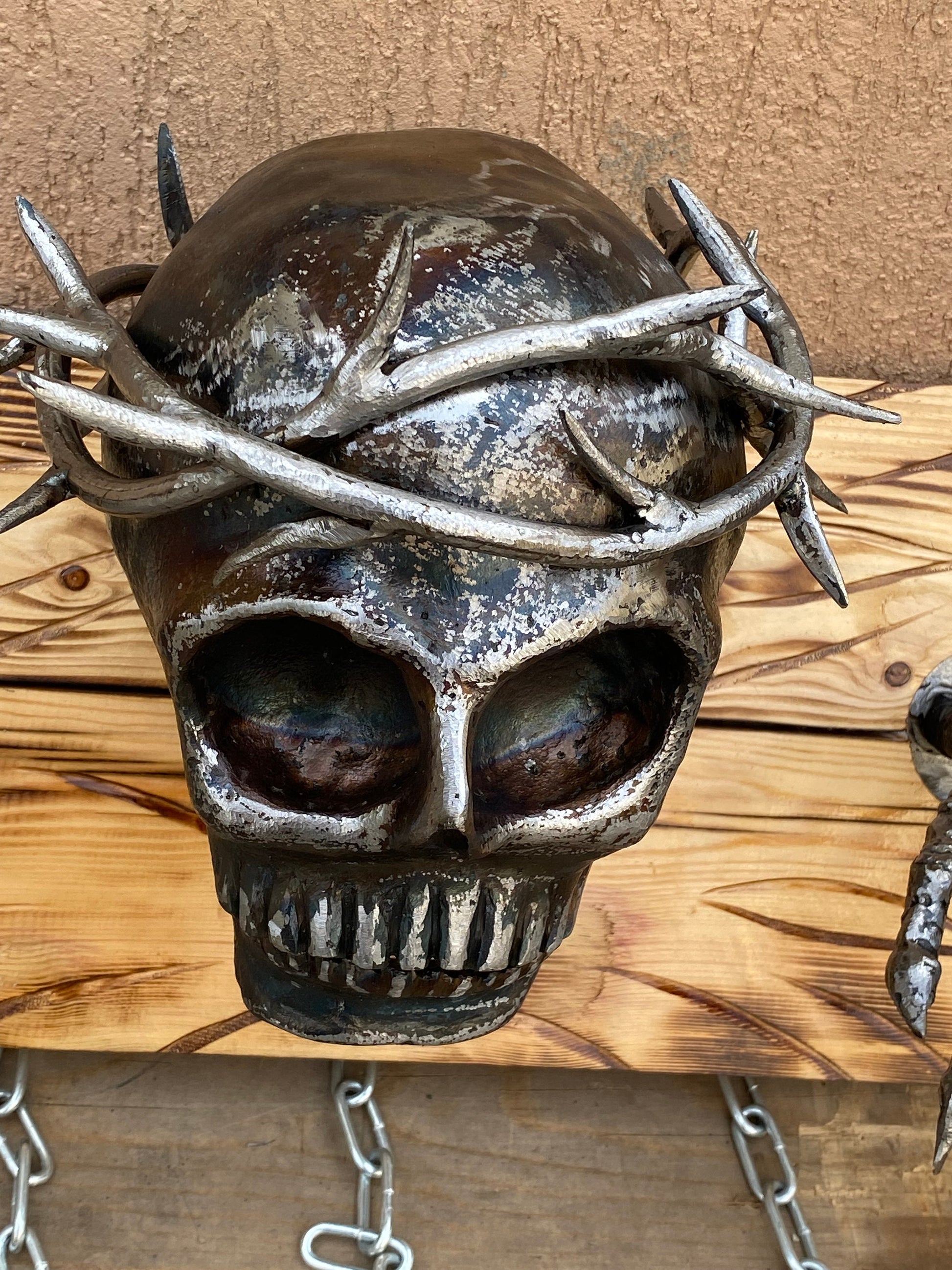 Wall lamp, sconce, Halloween, birthday, Christmas, skull, grave, cemetry, coffin, military, man cave, crematorium, grief, funeral, dead