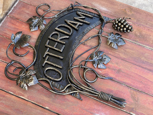 Plaque, sign, monogram, family sign, street sign, vintage, family name, anniversary, established sign, name sign, last name sign, birthday