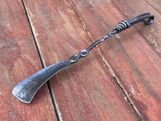 Shoehorn, anniversary, shoe horn, blacksmith, entryway decor, shoe accessories, iron gift, steel gift, personalized gift, 6th anniversary