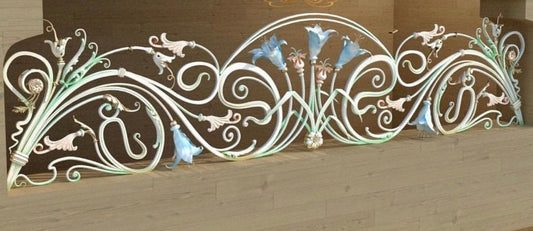 Balcony railing, handrail, stair railing, window, terrace, Christmas, floral decor, birthday, blacksmith, wedding, anniversary, mom, grandma