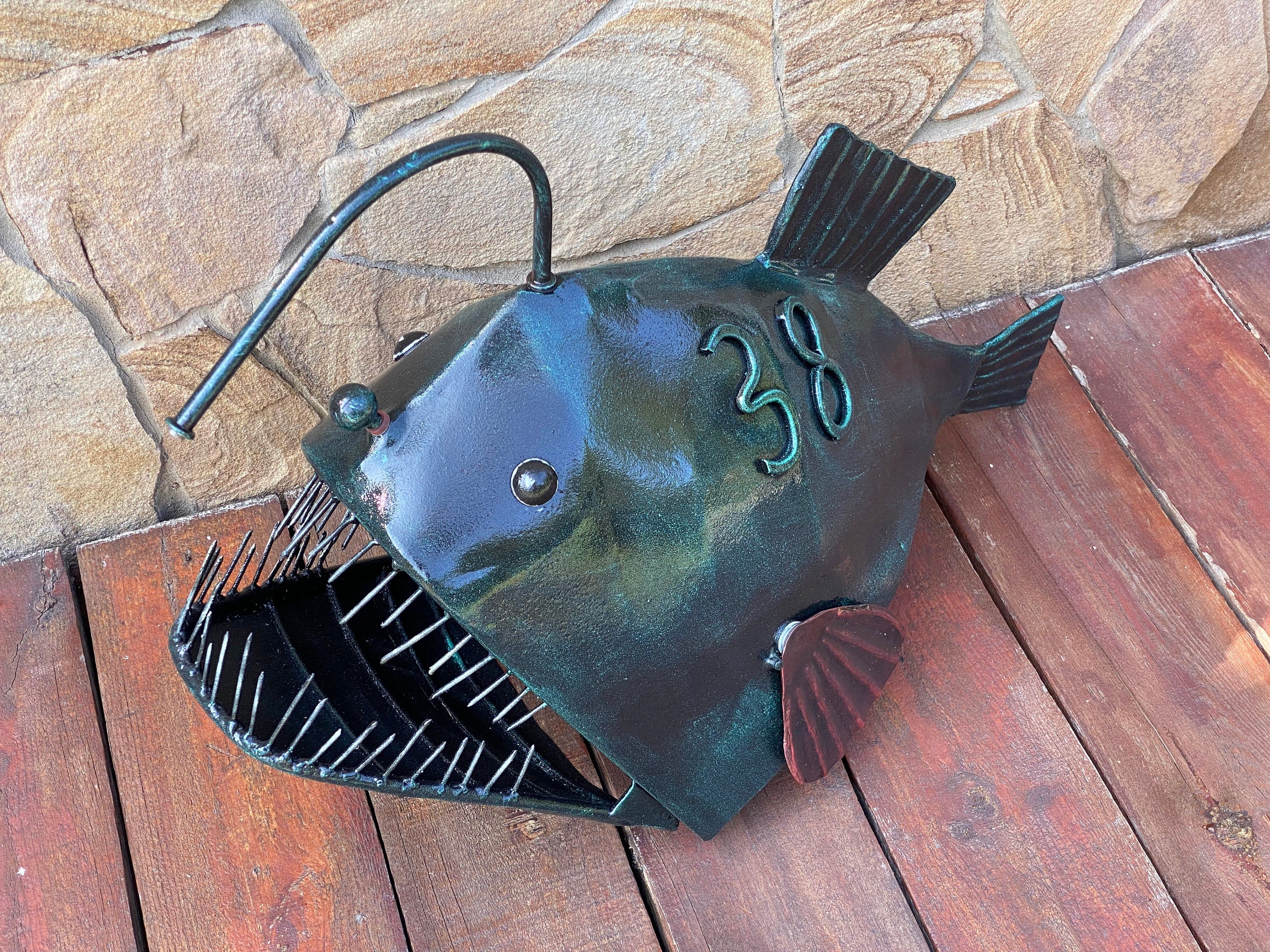 Handmade cheapest Mailboxes with beautiful tropical fish. Christmas gift ideas.