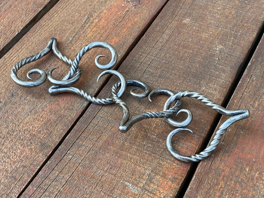 Entwined hearts, anniversary gift, birthday, 6th anniversary, 11th anniversary, personalized gift, heart, iron gift,steel gift,engraved gift