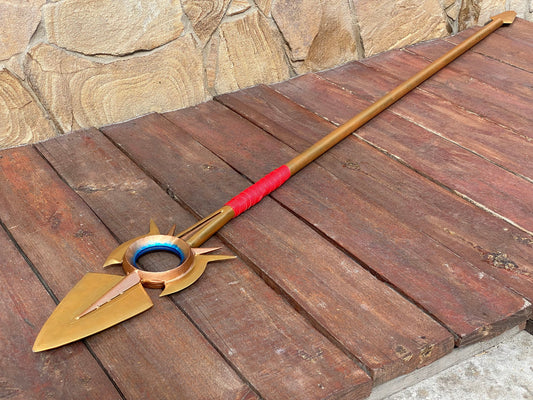 Cosplay spear, spear, viking spear, medieval, birthday, gamer gift, Christmas, cosplay, steel gift, anniversary, personalized gift, trident