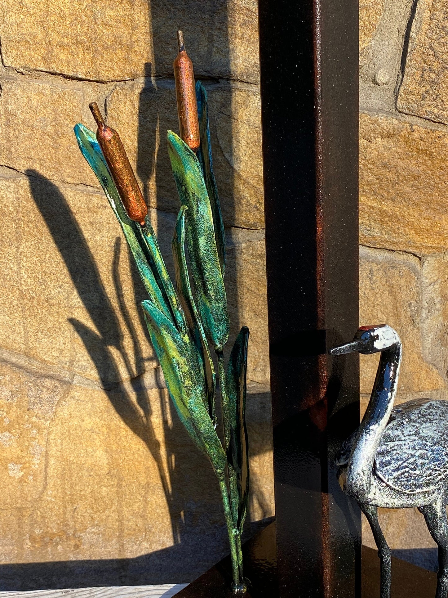 Mailbox, mail box, crane, bird, reeds, lake, house number sign, birthday, Christmas, house numbers, anniversary, bird lover, wild nature