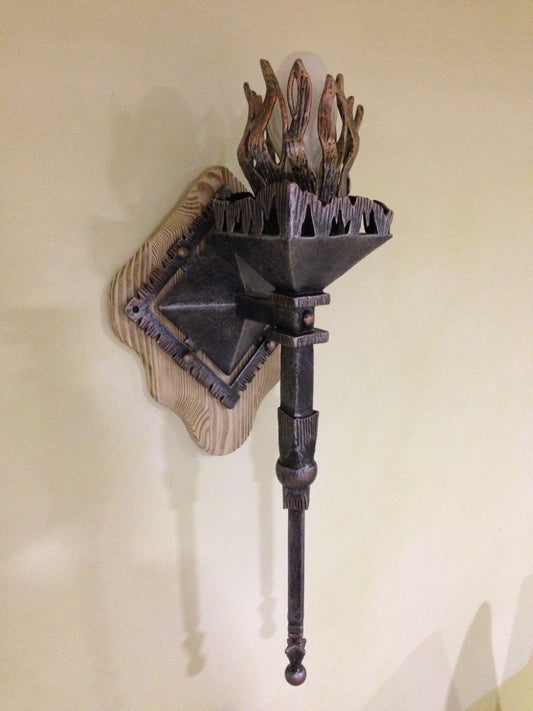 Wall sconce, sconce torch, torch sconce, torch, medieval, wall torch, candle holder, Christmas gift, iron gift, wedding, viking, party decor