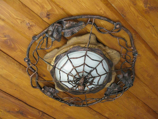 Ceiling lamp, spider, spiderweb, ceiling sconce, ceiling, grapes, wedding, nature, renovation, birthday, anniversary,Mothers Day,Fathers Day