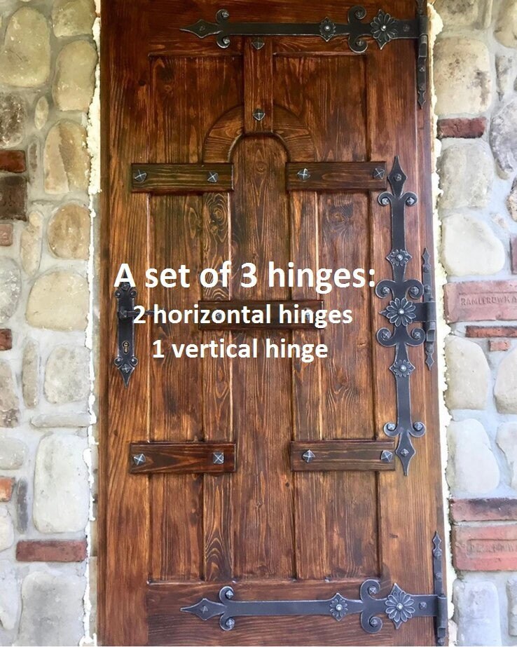 Strap hinges, gate hinge, antique, door hinge, castle, renovation, hin ...