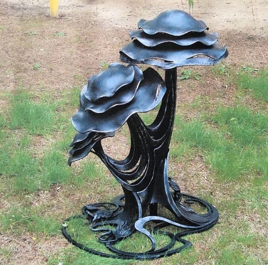 Garden lamp, table lamp, night lamp, mushroom, wall sconce, forest, steel gift, Christmas, Thanksgiving, renovation, yard decor, anniversary