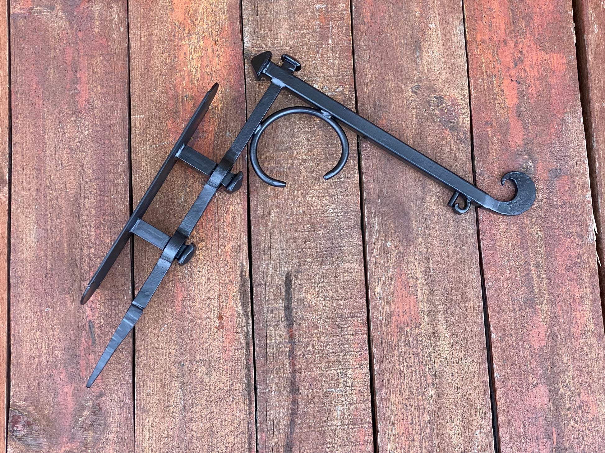 Bracket, medieval, hand forged bracket, wall sconce, candle holder, plant hanger, hook, wall hook, plant wall hook, plaque holder, antique