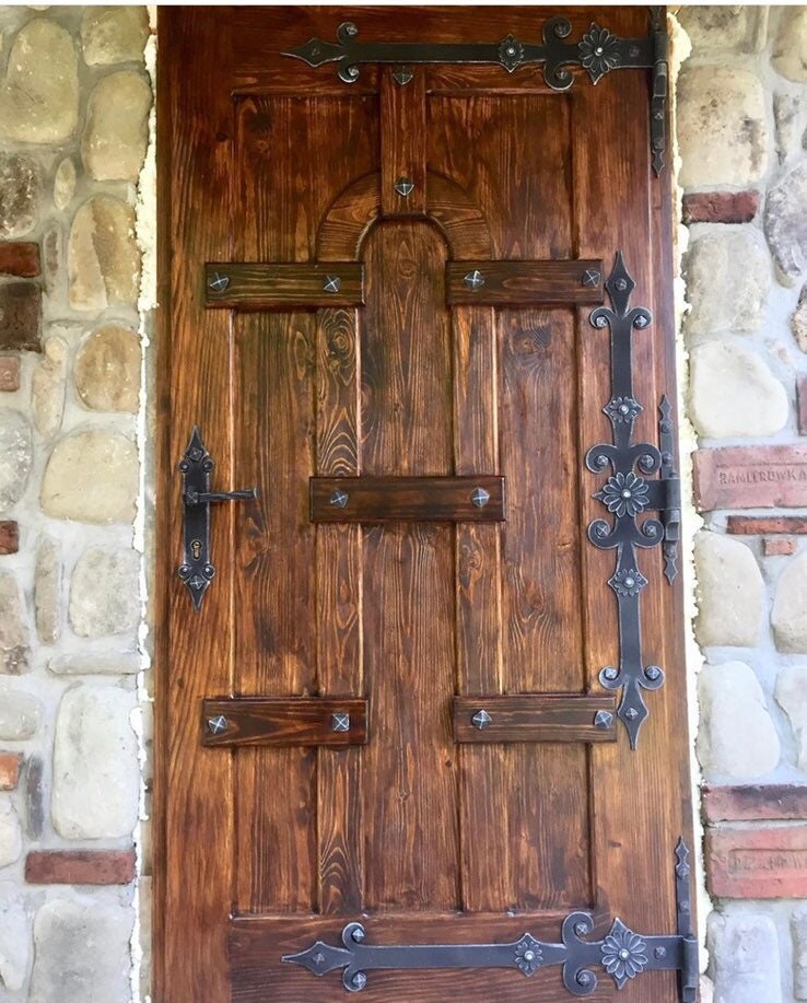 Door handles, door pull, medieval, knob, Middle Ages, Christmas, rivet, renovation, castle, viking, hardware, hinge, birthday, anniversary