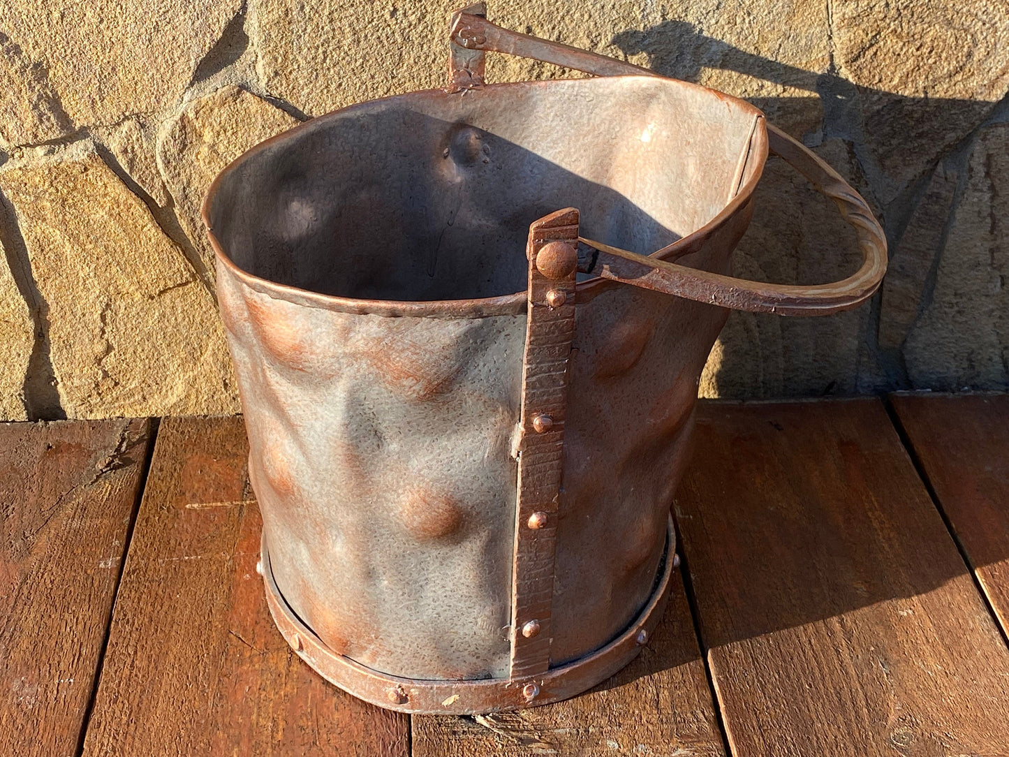 Bucket, firewood bucket, fireplace, firewood holder, fire poker, fire pit, birthday, Christmas, anniversary, Fathers Day, BBQ, grilling, dad