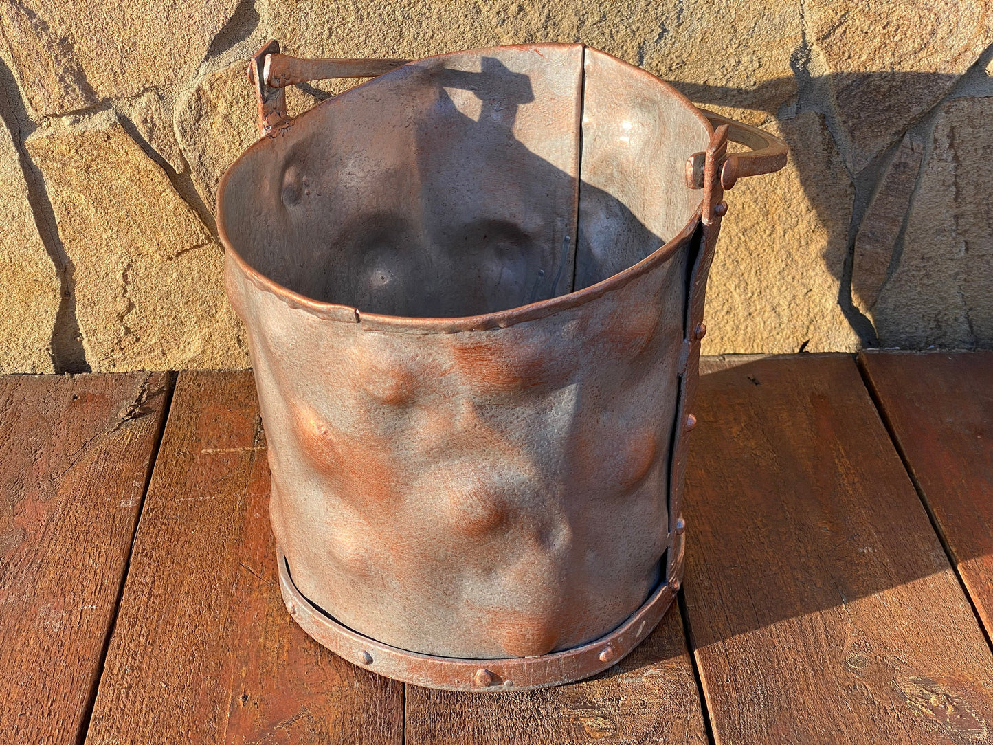 Bucket, firewood bucket, fireplace, firewood holder, fire poker, fire pit, birthday, Christmas, anniversary, Fathers Day, BBQ, grilling, dad