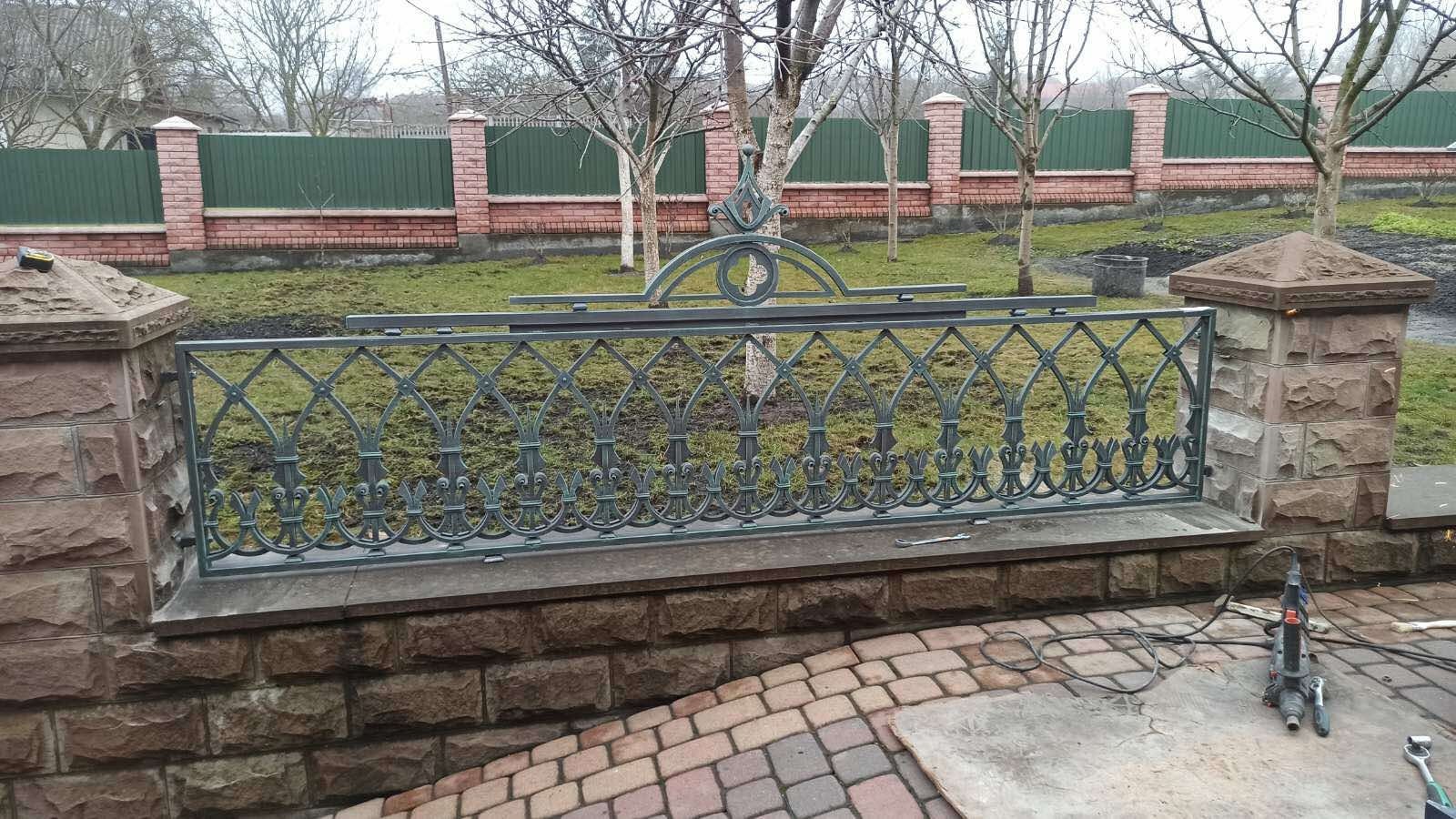 Fence topper, Gothic, fence post, medieval, door grille, Middle Ages, window grille, railing, renovation, balcony, terrace, fence, stairs