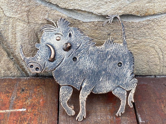 Animal cutout, animal, metal cutout, cutout, metal sign, forest scene, metal artwork, wall sculpture, wall hanging, kids toy, kids room,boar