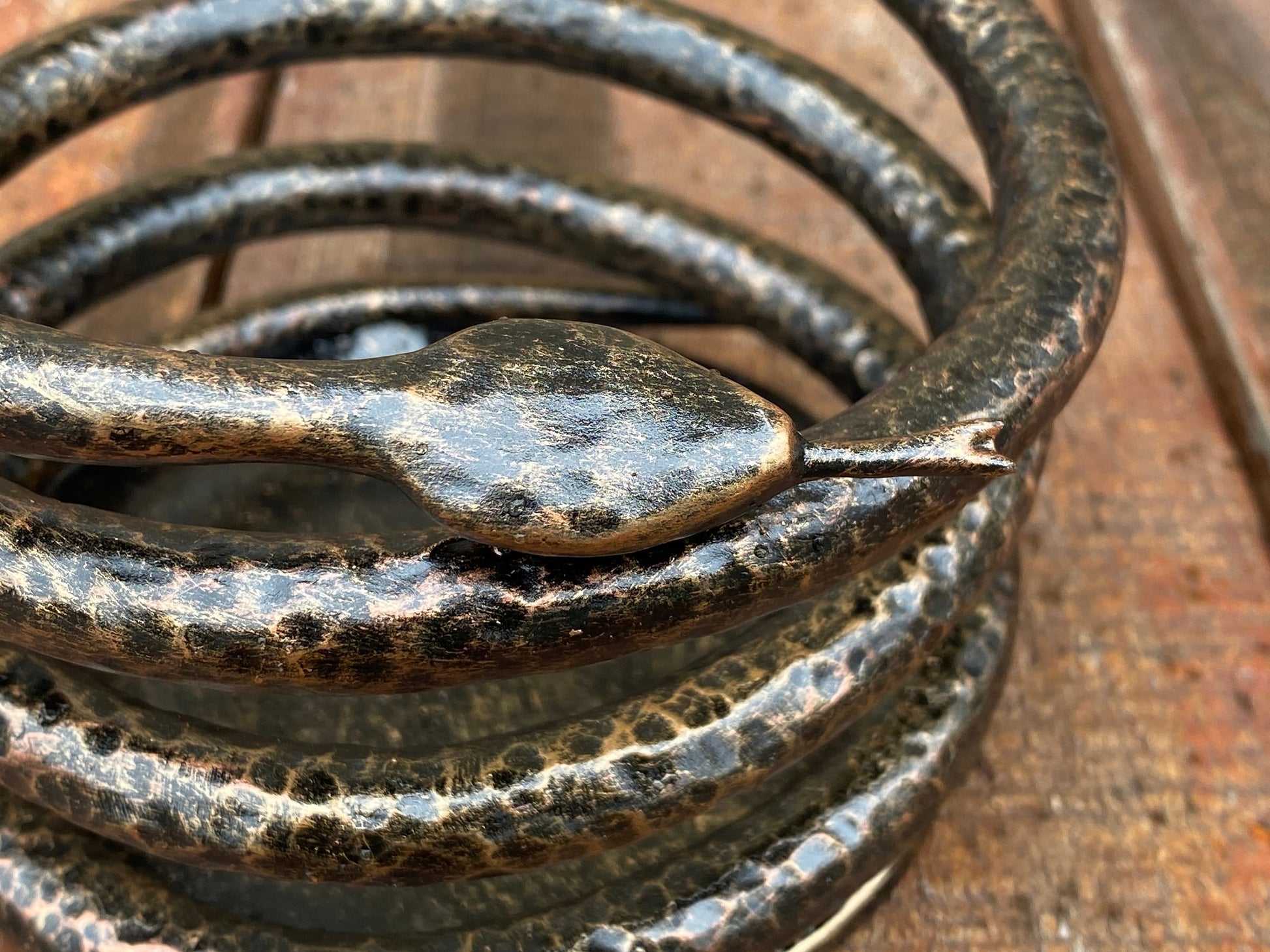 Candle holder, snake, 6th anniversary, birthday, Christmas, anniversary, reptile, medieval, pillar candle, iron gift, steel gift, interior