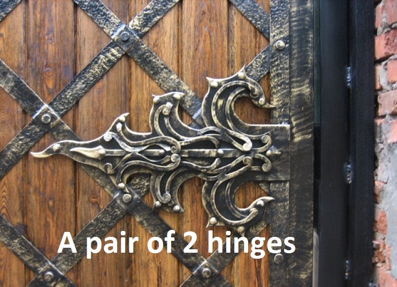 Hinges, hardware, medieval, birthday, Christmas, DIY, wedding, strap hinges, door handle, gate, shed, vintage hinge, antique door,renovation