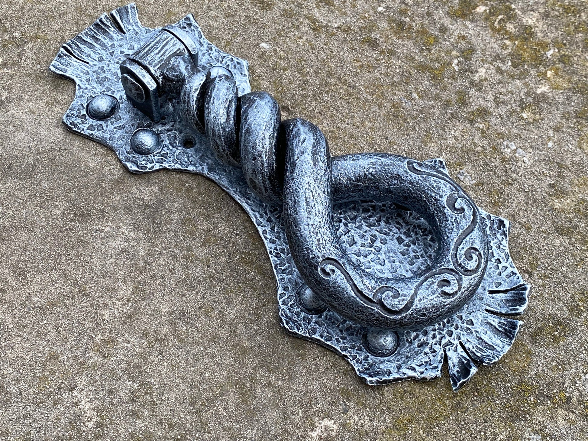 Door knocker, door handle, medieval, castle, man cave, Middle Ages, restaurant, renovation, Christmas, birthday, anniversary, runic, antique