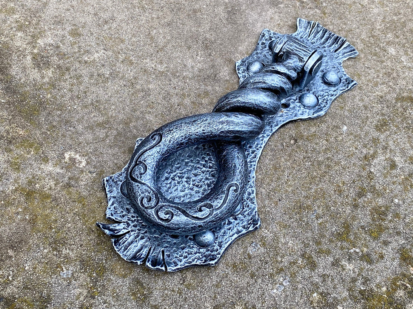 Door knocker, door handle, medieval, castle, man cave, Middle Ages, restaurant, renovation, Christmas, birthday, anniversary, runic, antique