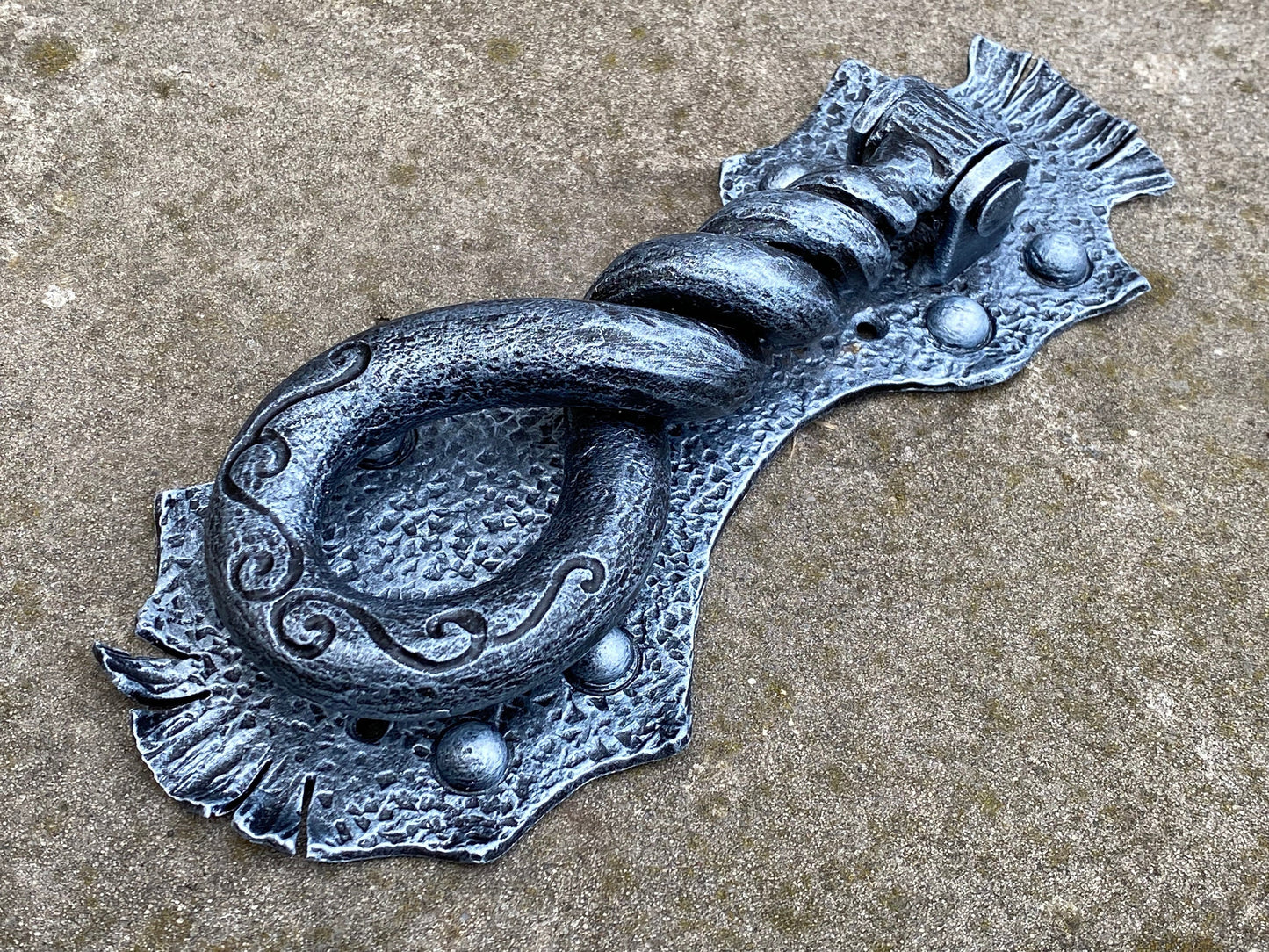 Door knocker, door handle, medieval, castle, man cave, Middle Ages, restaurant, renovation, Christmas, birthday, anniversary, runic, antique