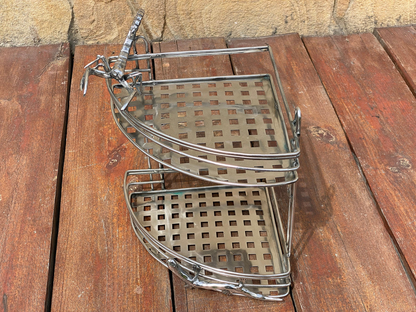 Rack, shelf, bathroom, kitchen, stainless steel, anniversary, birthday, Christmas, Mothers Day, Fathers Day, scorpion, lizard, hanger,holder