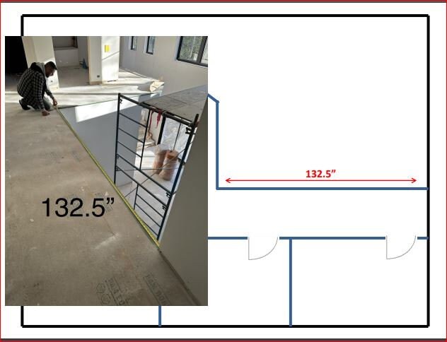 Custom listing for Jessica (Part 2): horizontally and angled railings with total length 619.5" with posts