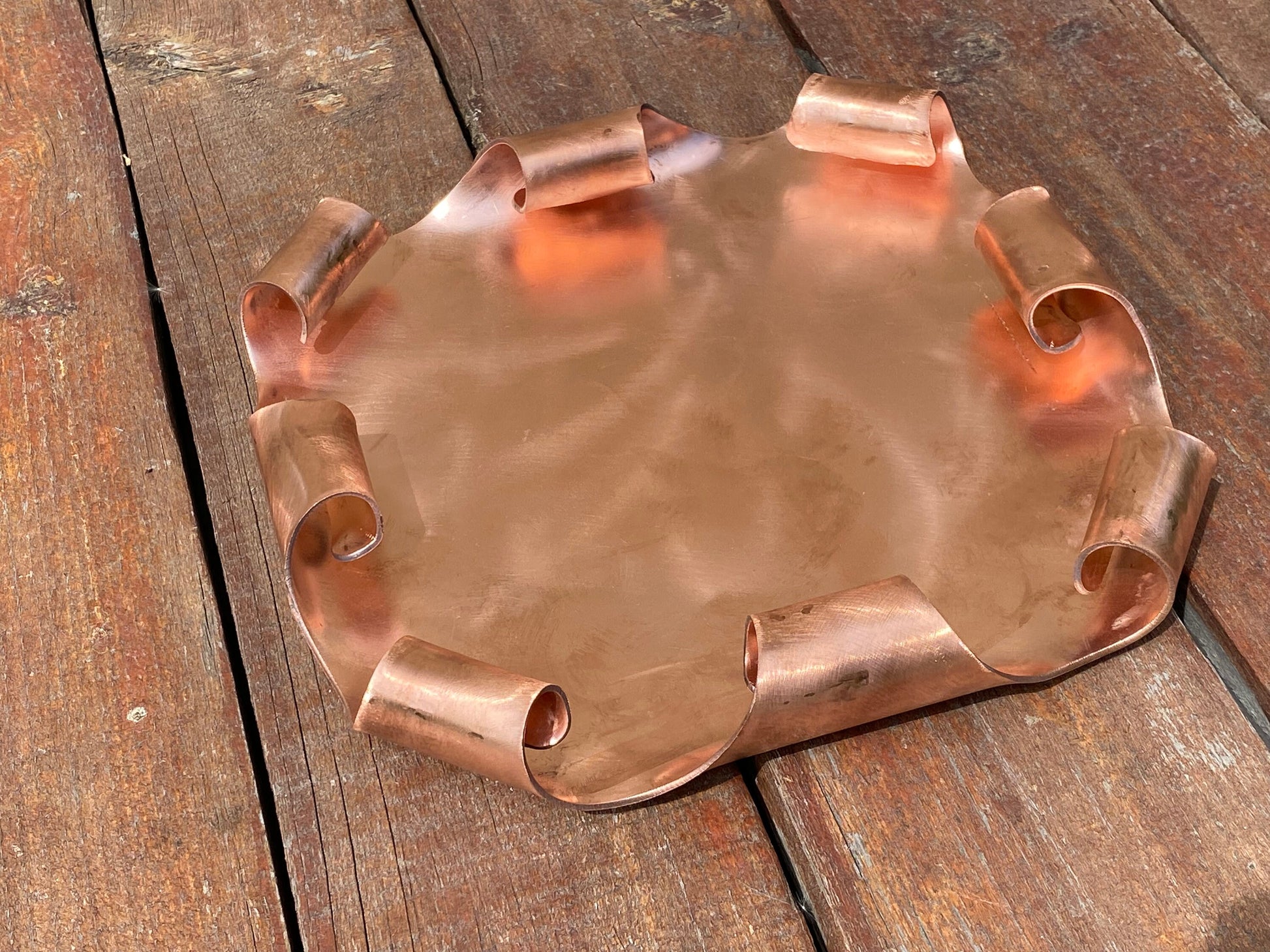 Copper tray, 7th anniversary, copper plate, copper gift, tray, plate, bowl, copper anniversary, copper bowl, Christmas, anniversary,birthday