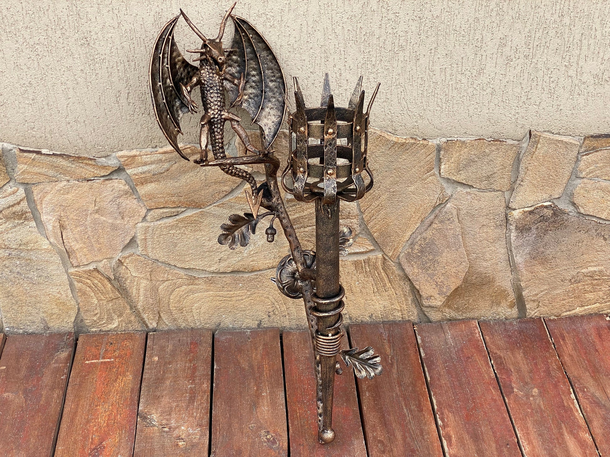 Wall sconce, dragon, viking, birthday, castle, medieval lamp, fireplace, room decor, anniversary, Christmas, sconce, Middle Ages, renovation
