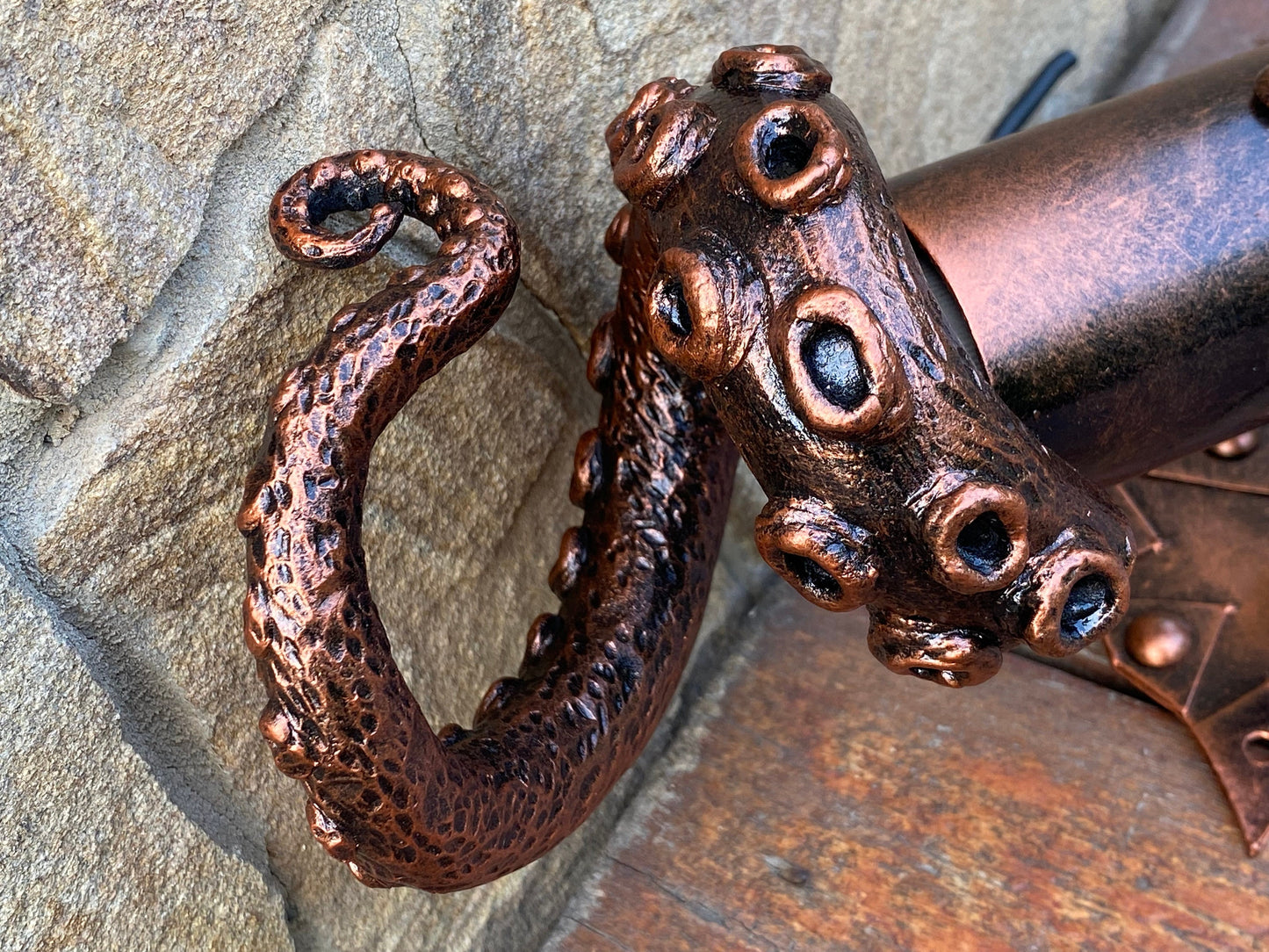 Wall sconce, tentacle, octopus, ocean theme, wedding, coastal decor, medieval, sconce, torch, castle, Christmas, birthday, anniversary, lamp