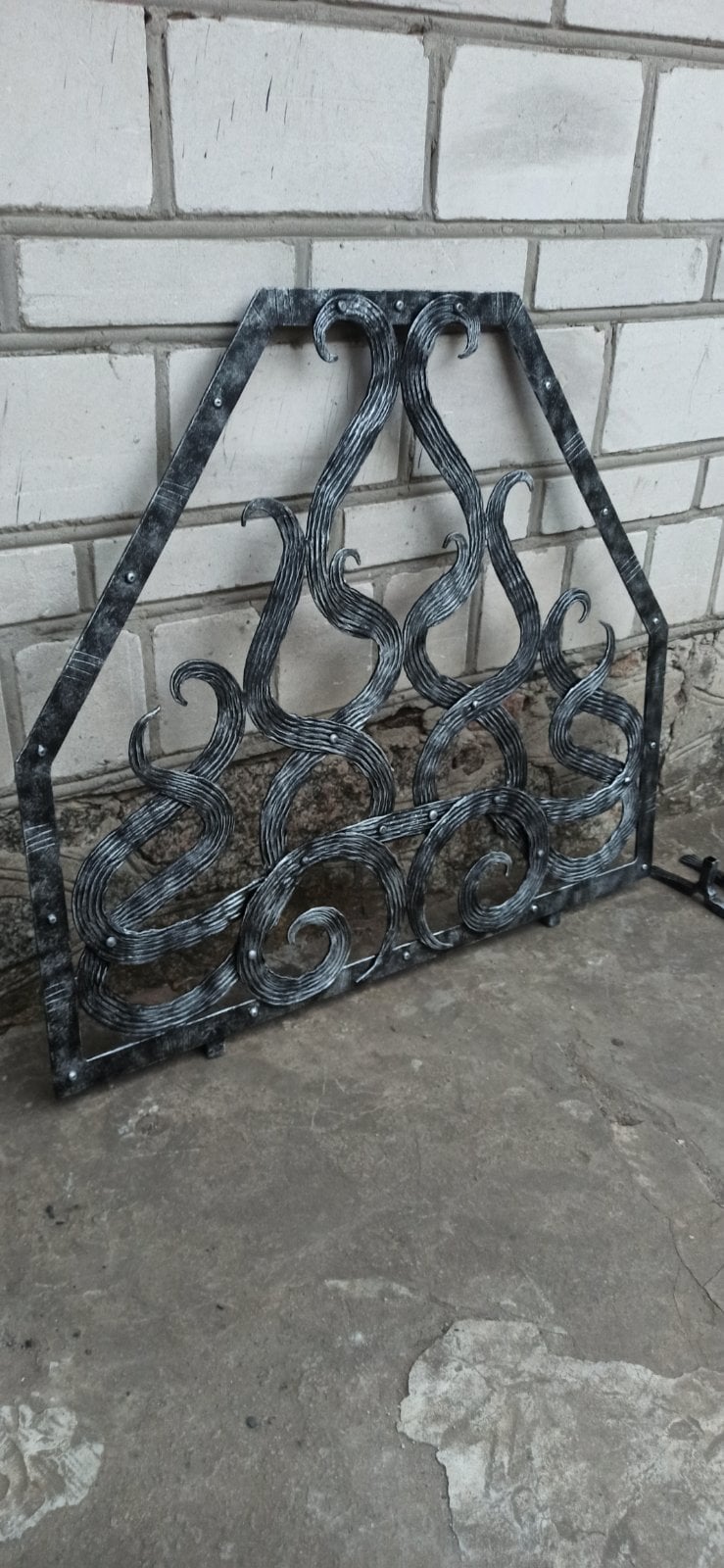 Fireplace screen, fireplace, firewood holder, fire poker, Christmas, anniversary, blacksmith, Fathers Day, reparation, ForgedCommodities