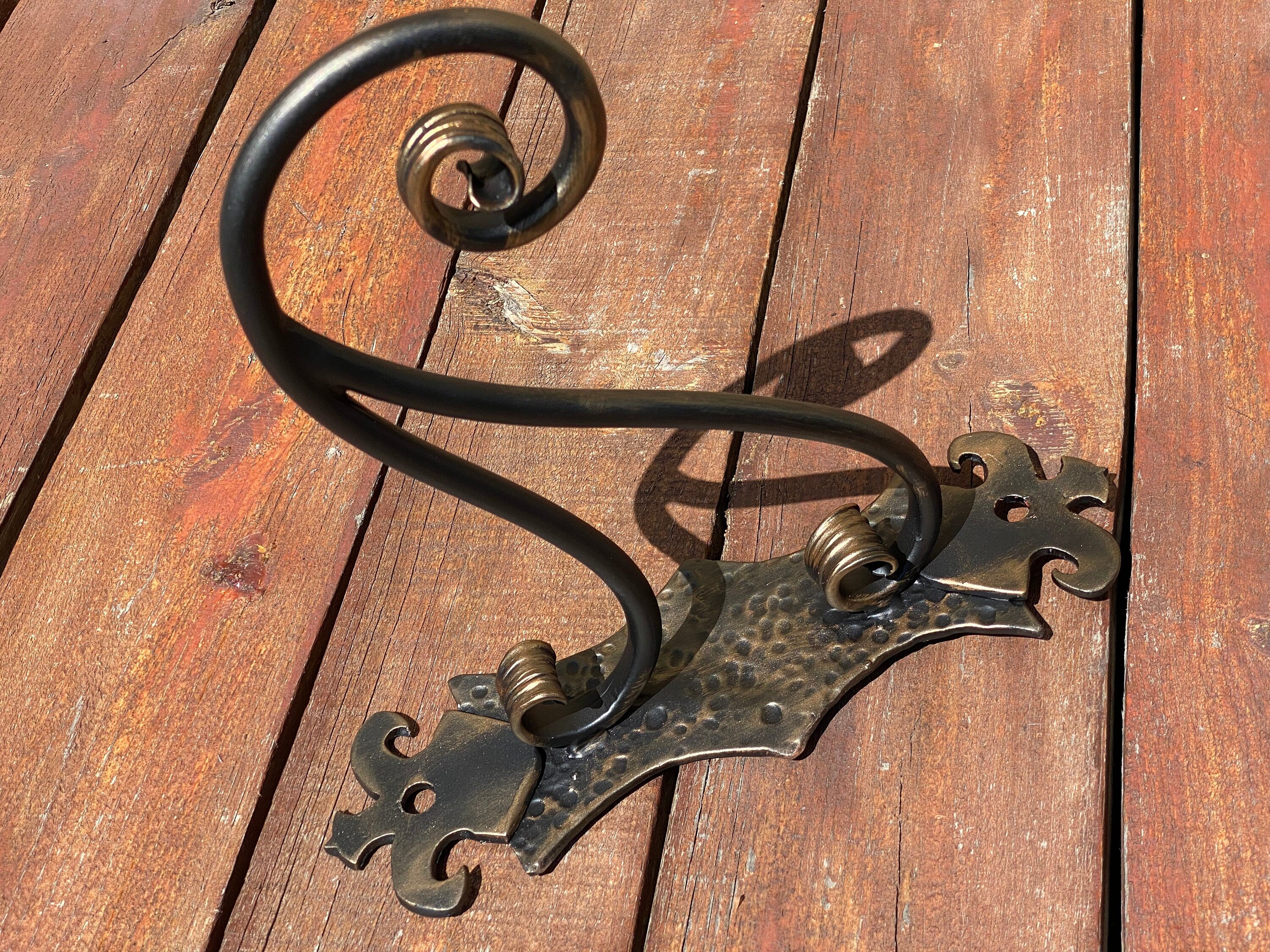 Iron anniversary gift for her, plant hook, plant hanger, plant outlets holder, hanging plant, hanging planter, pot hook, flowerpot hanger,iron gifts