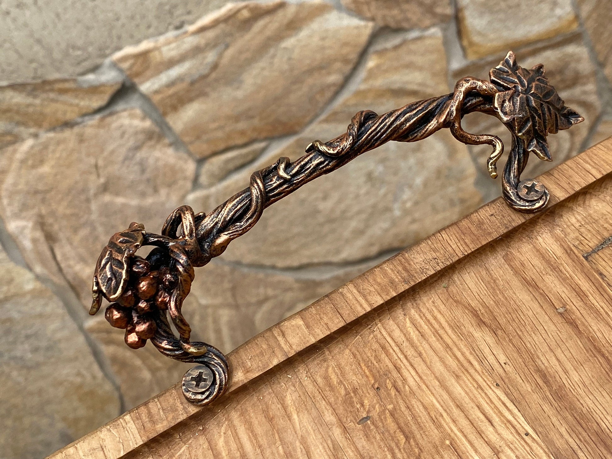 Drawer pull, drawer handle, chest of drawers, drawer knob, drawer, grapes, grapevine, cabinet knob, cabinet pull, Thanksgiving, Christmas