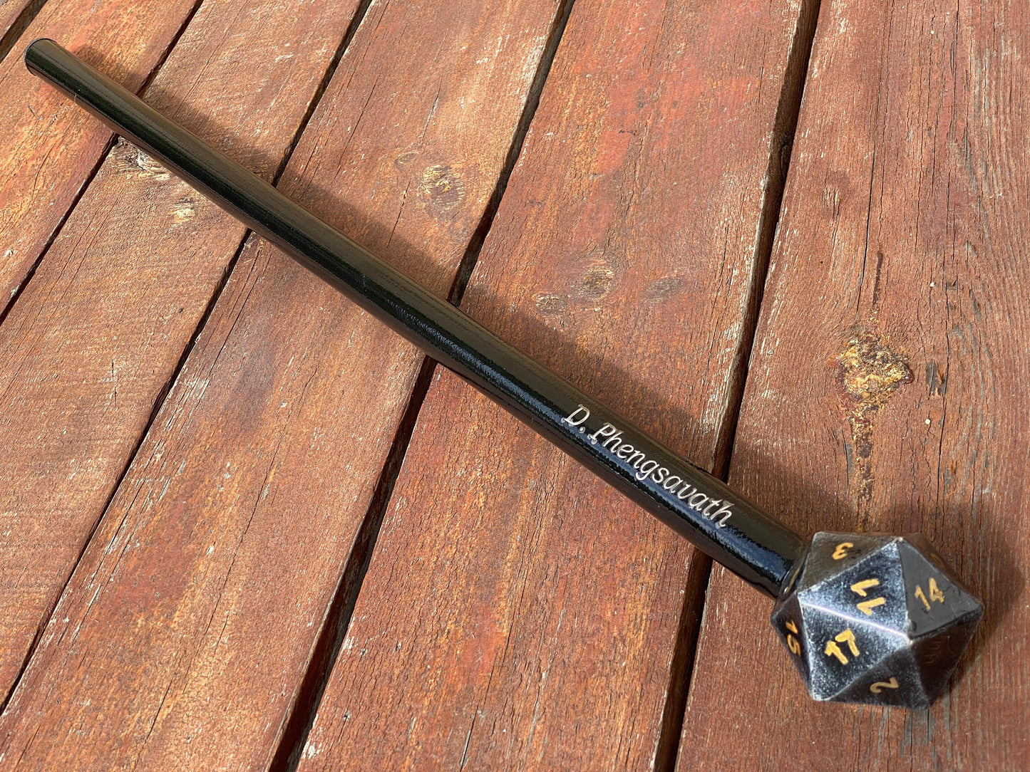 Dice cane, walking cane, dice, walking stick, gamer gift, personalized cane, birthday, Christmas, anniversary, retirement gift, funny gift