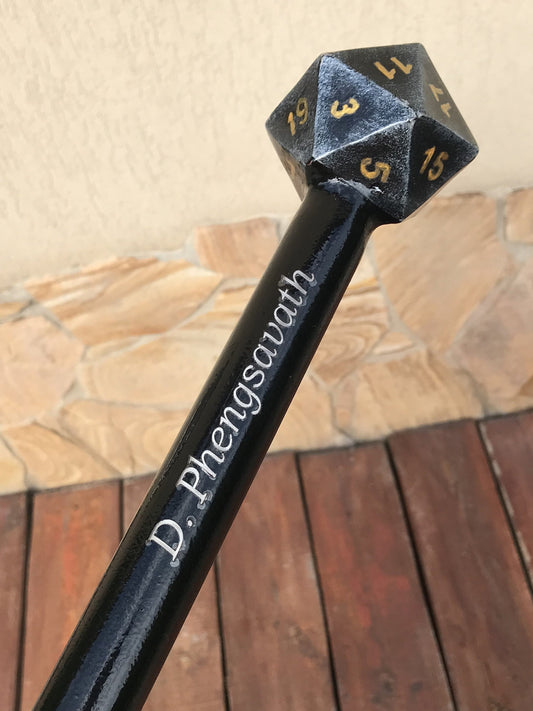 Dice cane, walking cane, dice, walking stick, gamer gift, personalized cane, birthday, Christmas, anniversary, retirement gift, funny gift