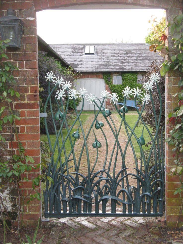 Garden gate, gate, wicket, renovation, balcony, yard, terrace, Christmas, railing, window grille, door grille, speakeasy, renovation, flower