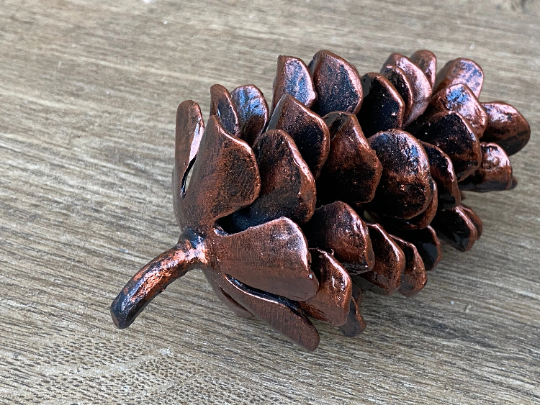 Metal pinecone, hand forged pinecone, metal pine cone, iron pinecone, metal fircone, pinecone decor, iron gifts, pinecone charm, metal charm